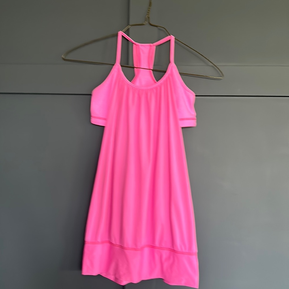 Lululemon pink bra/tank combo top